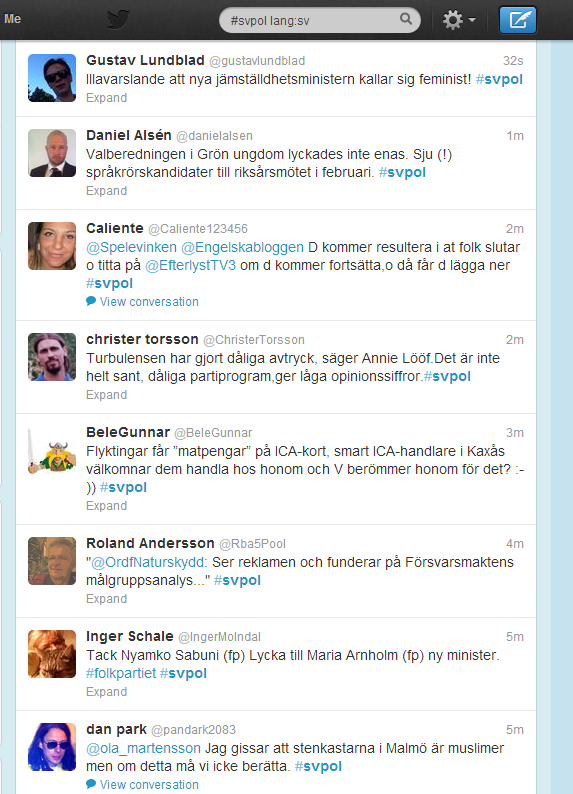 Twitter - Search - #svpol lang-sv